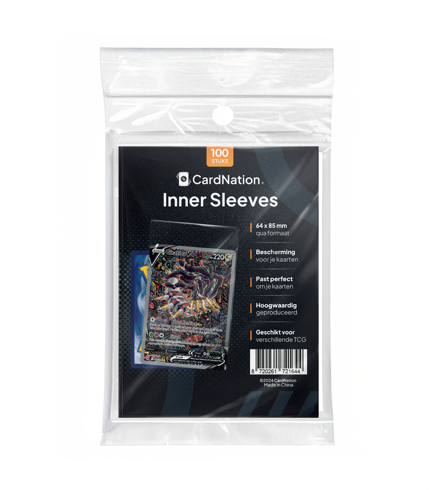 Perfect Fit Sleeves - 100 stuks - Tight Sleeves - Inner Sleeves CardNation Perfect Fit Sleeves - 100 stuks - Tight Sleeves - Inner Sleeves CardNation