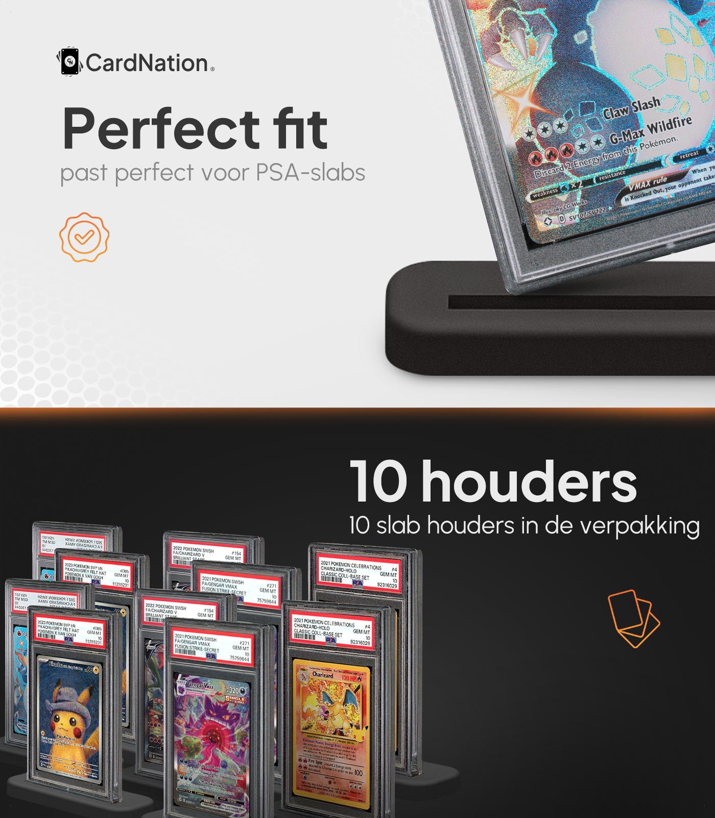 10x PSA Graded Card Stand - Slab Stand
