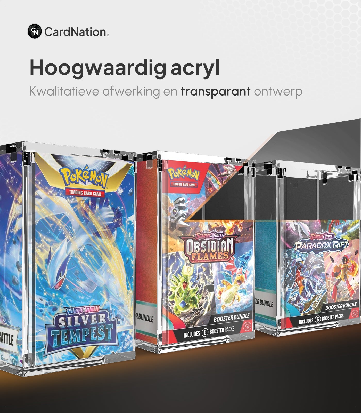 Booster Bundle Acrylic Case - Pokémon Build & Battle Kit Booster Bundle Acrylic - CardNation (Copy)