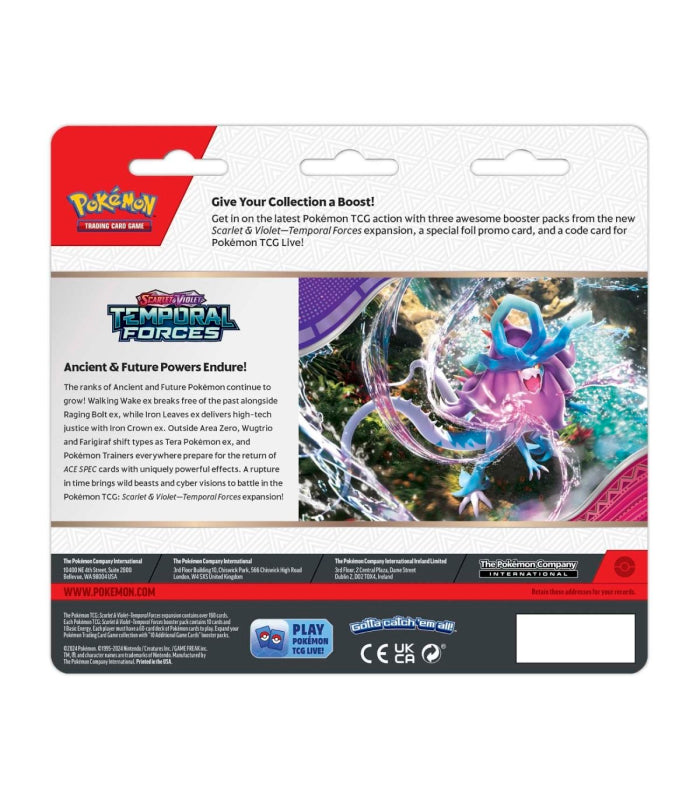 Temporal Forces Cyclizar 3-Pack Blister - Pokémon TCG
