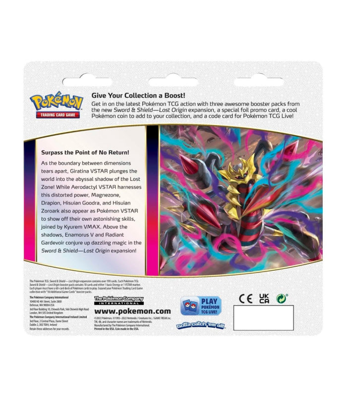 Lost Origin 3 Pack Blister Regigigas - Pokémon TCG